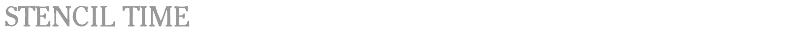 Stencil Time font preview